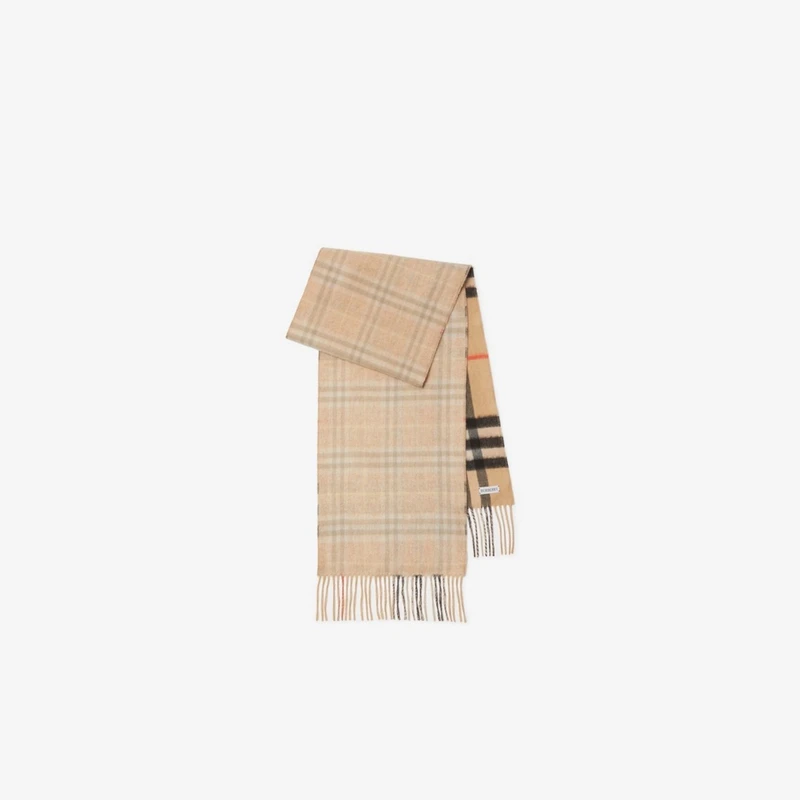 【Delist】博柏利（BURBERRY）【礼物】双面两用格纹羊绒围巾80957031
