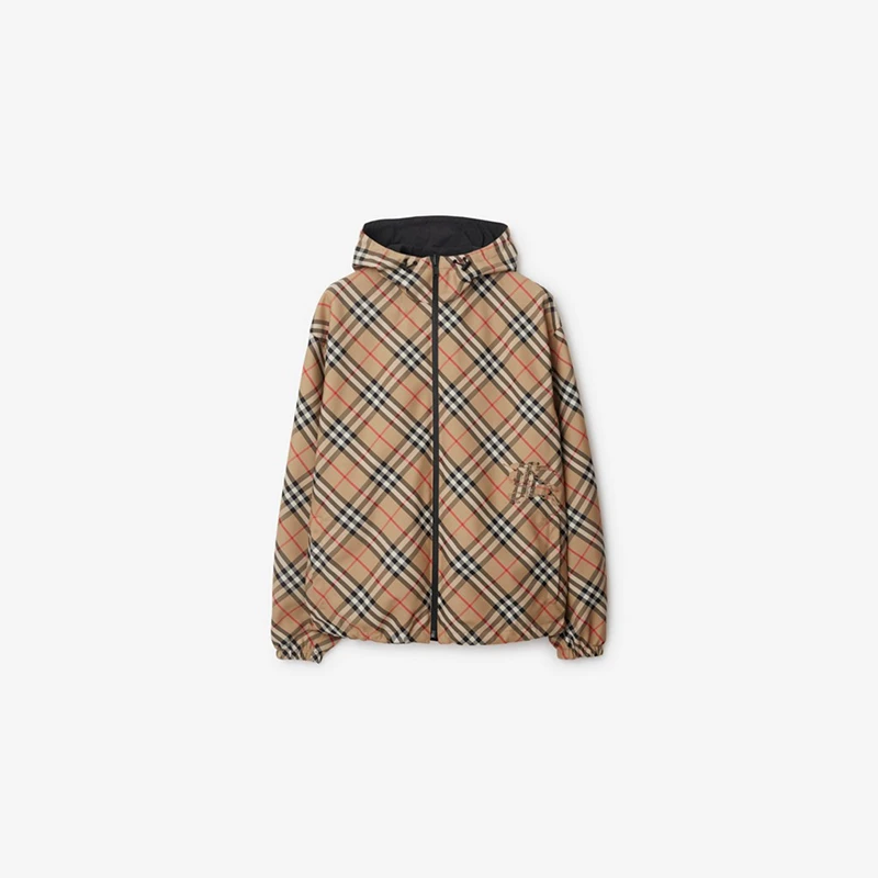 博柏利（BURBERRY）男装双面两穿格纹外套80872191