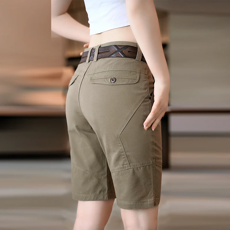 2024年高端男士休闲五分短裤夏季薄款裤子男百搭纯棉外穿修身直筒