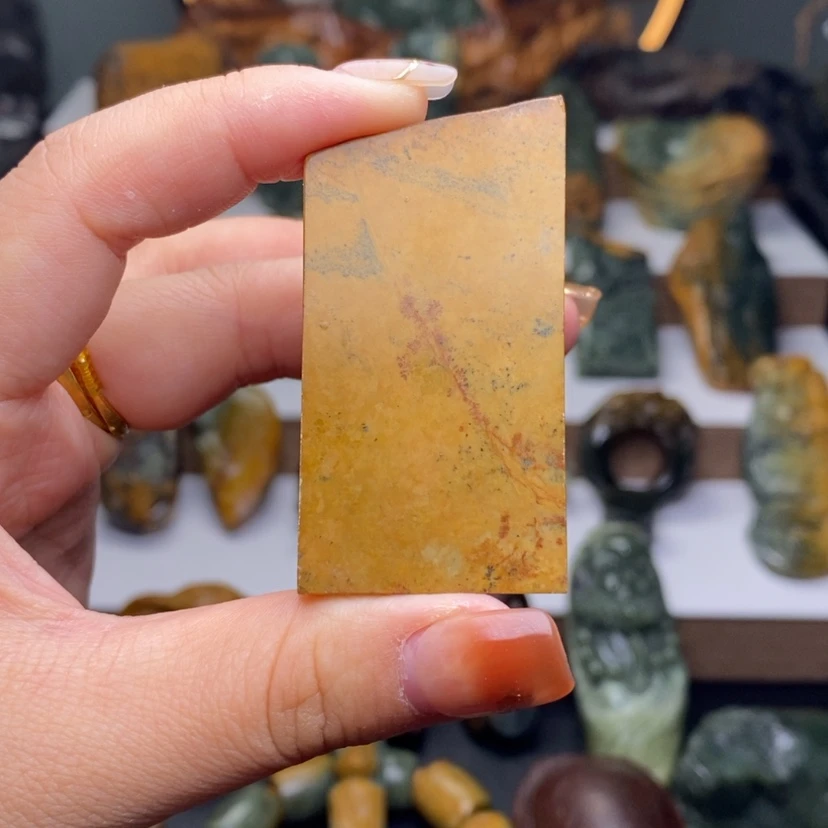 【闪购商品】岫岩河磨玉（透闪石质玉）挂件未镶嵌