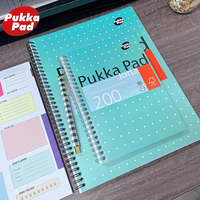 Pukka PadMetalic系列简约a4a5笔记本本子大小学生专用线条作业本