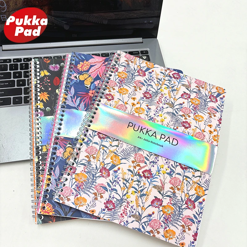 PukkaPadBloom系列花花本横线A4本子线圈本本册学生本创意本英国