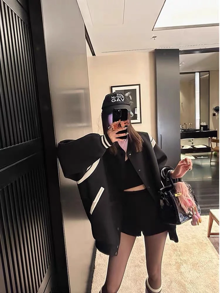 棒球服情侣款夹克运动风休闲外套