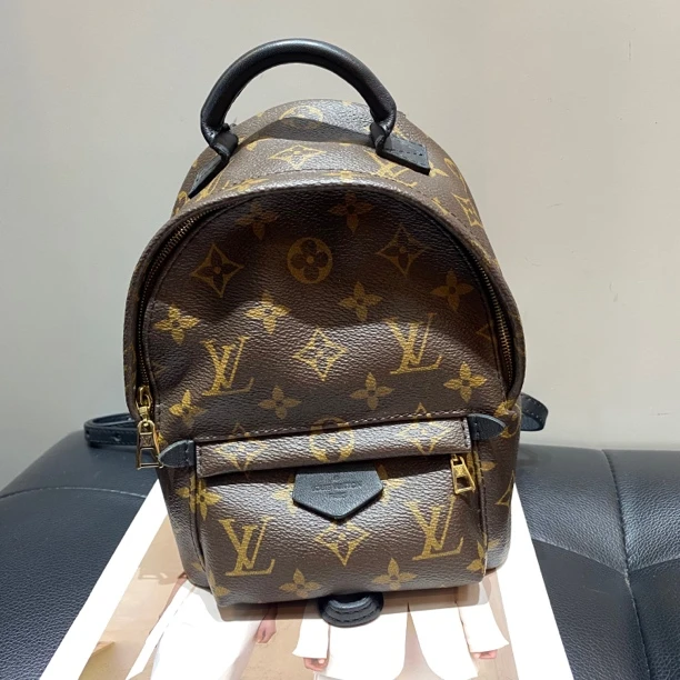 95新 LouisVuitton/路易威登 千宝河专属 lv老花mini双肩包