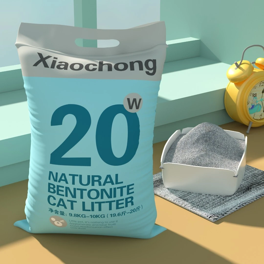 速凝猫砂20斤包邮小颗粒膨润土直播推荐低尘除臭防臭猫砂猫砂