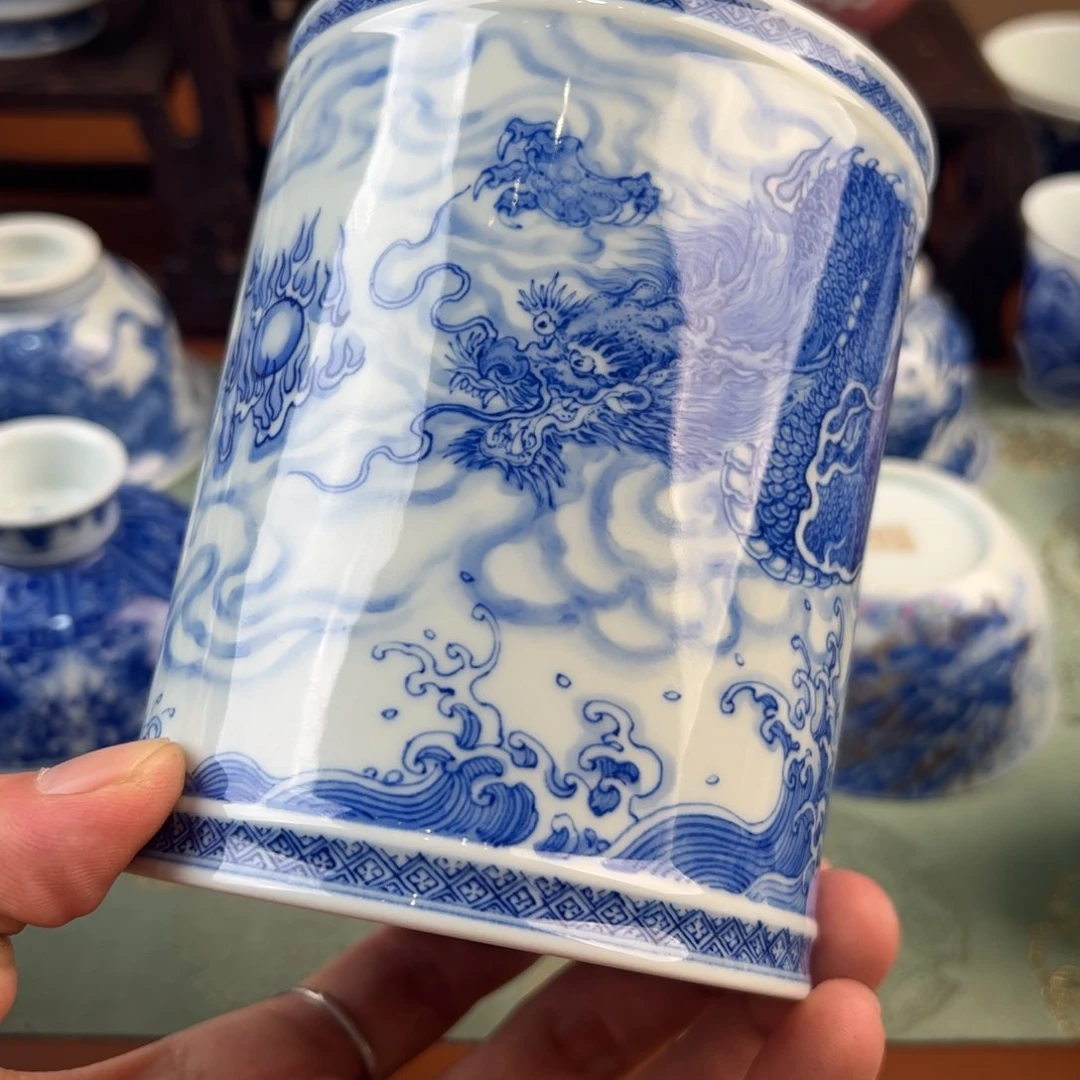 瓷片文**道景德镇瓷器手绘
