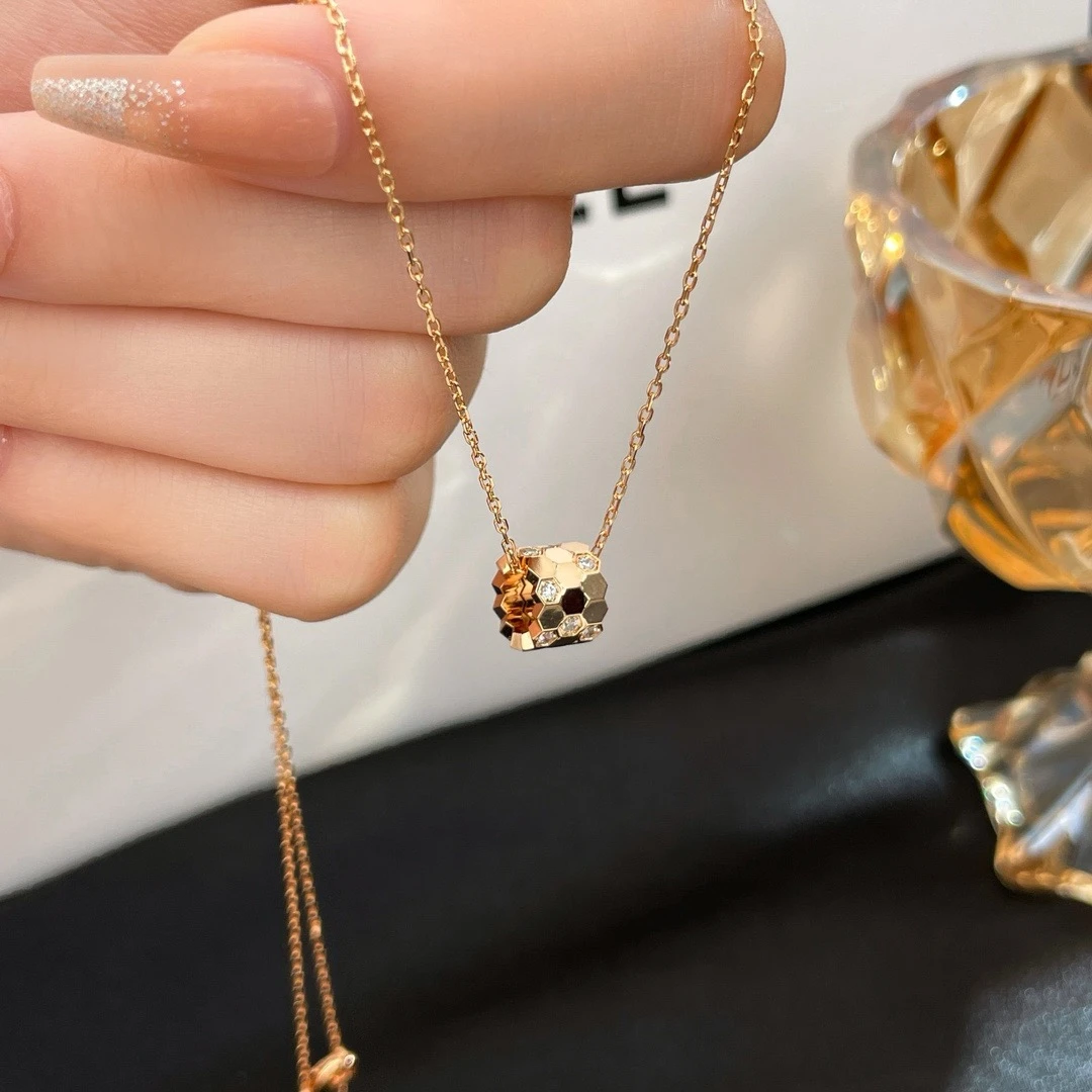 铜合金项链 蜂巢项链  047