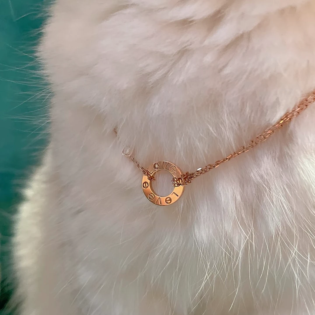 铜合金项链 双链条小圆饼 009