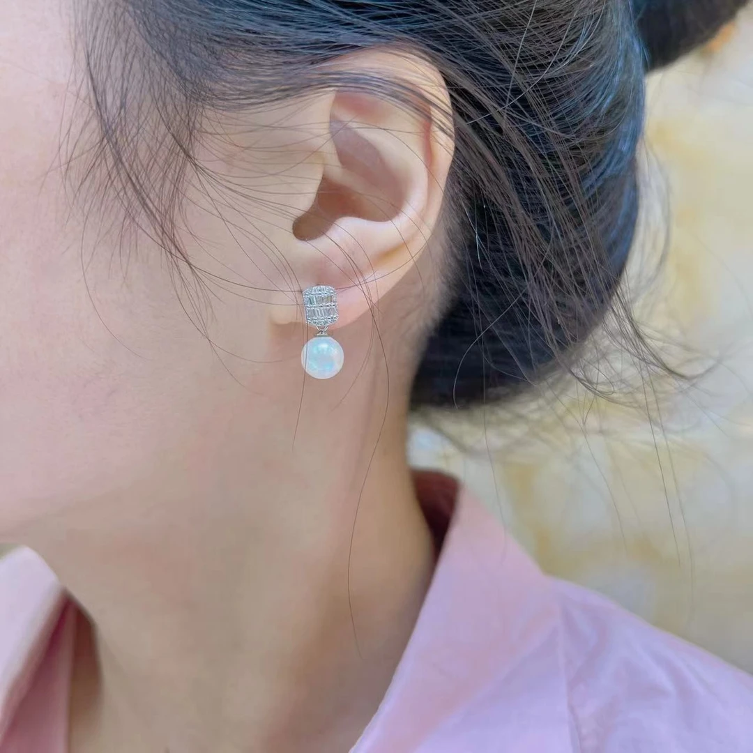 925银仿珍珠耳饰 997 贝珠耳钉 凤梨严选