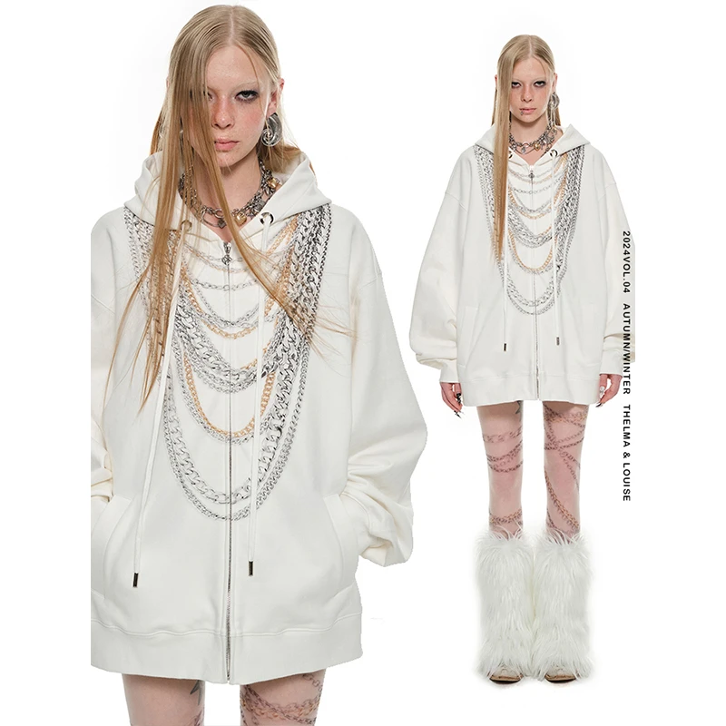 【24秋新Vol.2】1JINN STUDIO大版链条印花卫衣