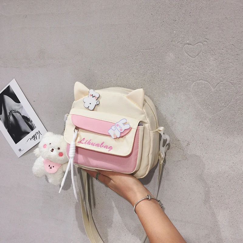 新款轻便小方包包可爱甜美少女心单肩包软妹学生斜挎包儿童背包