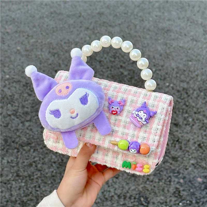 2025新款韩版公主配饰零钱包时尚小香风斜挎包女孩手提包儿童包包