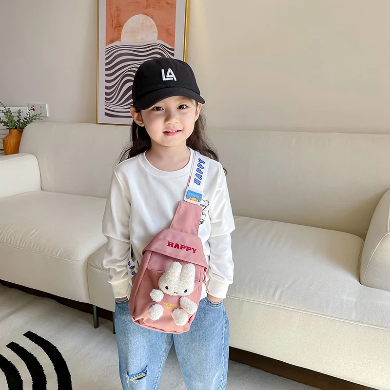 2023新款儿童包包女童斜挎包单肩包迷你胸包卡通兔子零钱包女礼物