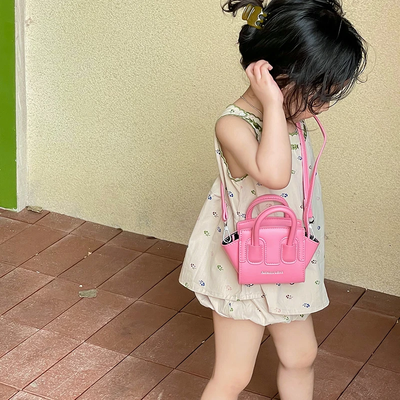 ins新款韩系翅膀笑脸迷你儿童女童手拎手提斜跨小挎口红包包女孩
