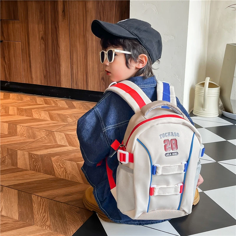 书包儿童幼儿园2023新款春美式复古大容量双肩包男女孩百搭潮背包