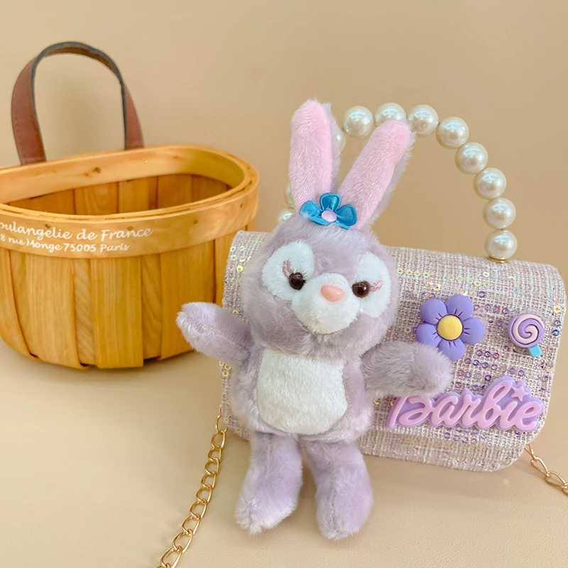 网红儿童包单肩包卡通配饰斜挎包时尚小香风珍珠公主手提包零钱包