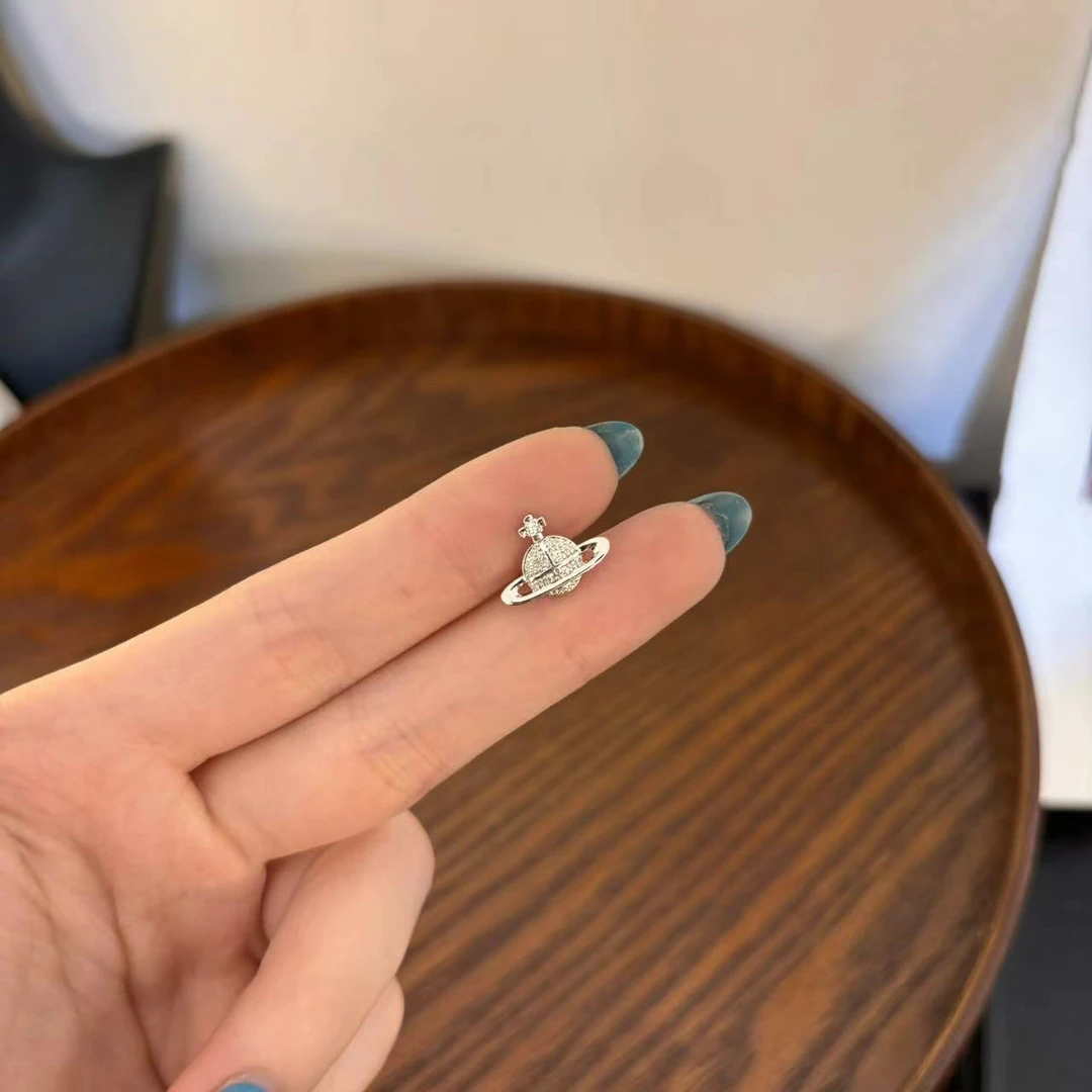 铜合金合成锆石耳饰 小个星球耳骨钉（ 单只）EJ951-261