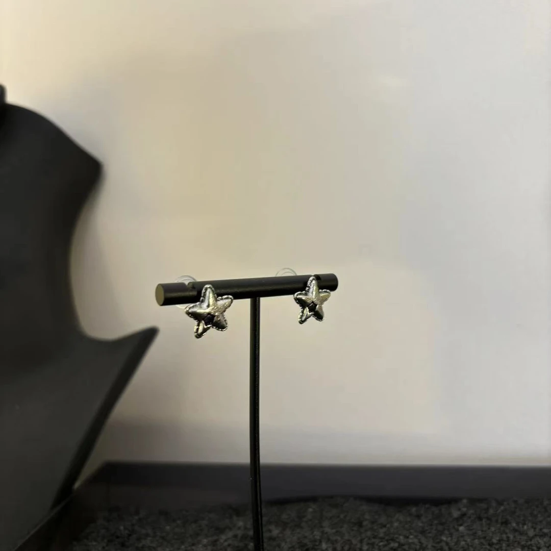 铜合金耳饰 复古五角星耳环EH1698-C012