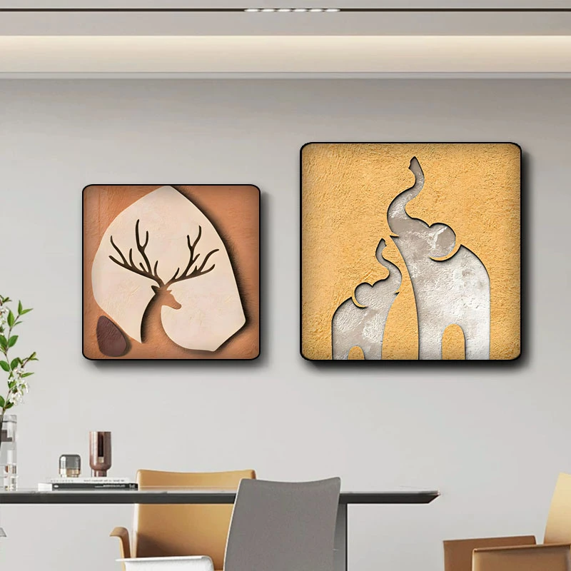 CZ-001餐厅装饰画现代简约高级感客厅沙发背景中式轻奢挂画