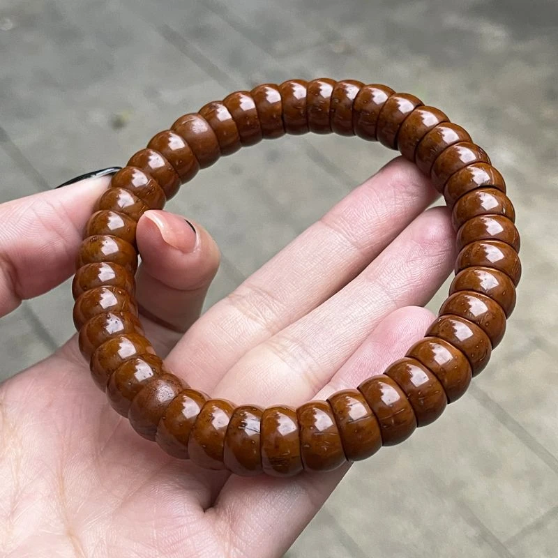 招财紫金鼠大肠菩提手串绕指柔解压文玩手把件男转运佛珠手串女