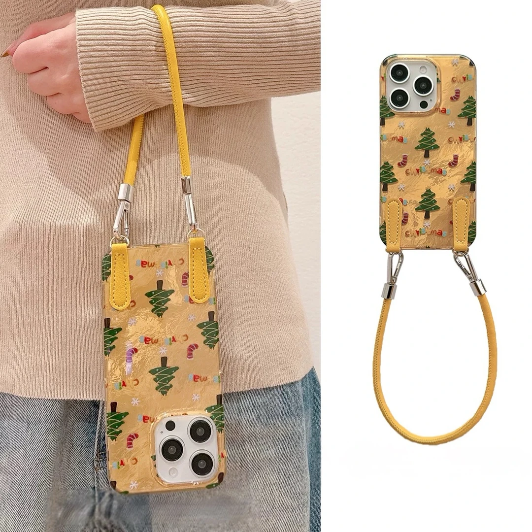 雪花圣诞树适用适用于苹果16pro手机壳iphone15promax新款14防摔