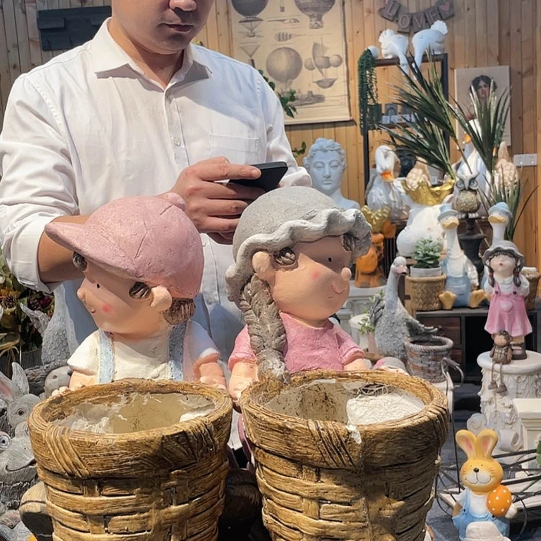 【闪购商品】密胺一对小朋友?****卉