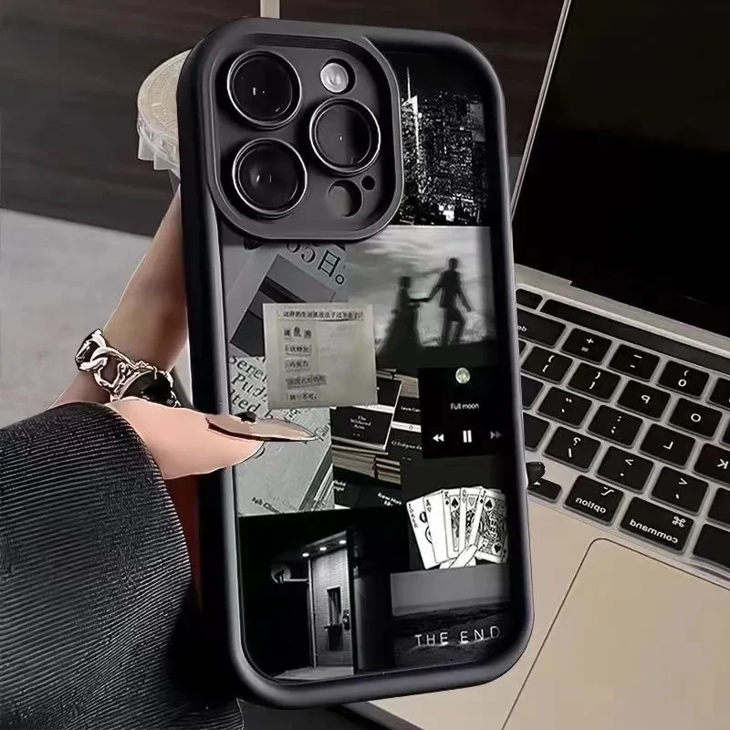 苹果14新款13/12/生活碎片11/13promax手机壳软iPhone8plus全包xs