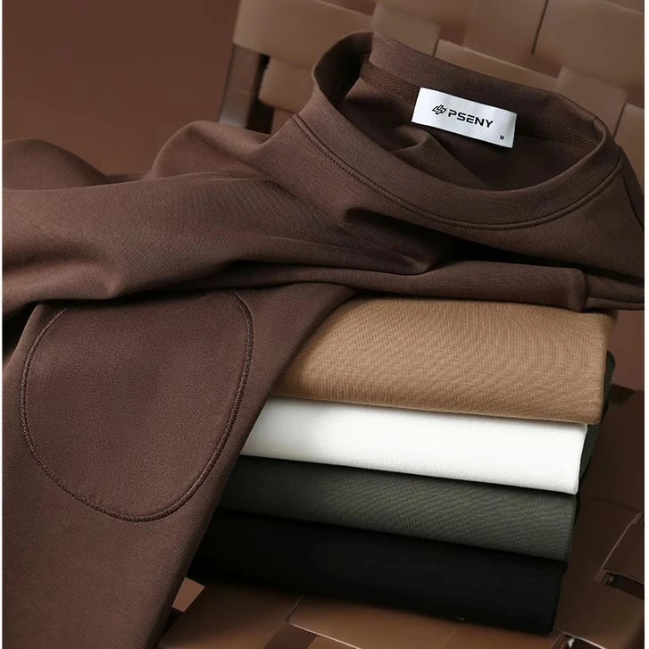 轻奢系列礼袋包装高级空气层时尚百搭新款男士休闲圆领卫衣长袖