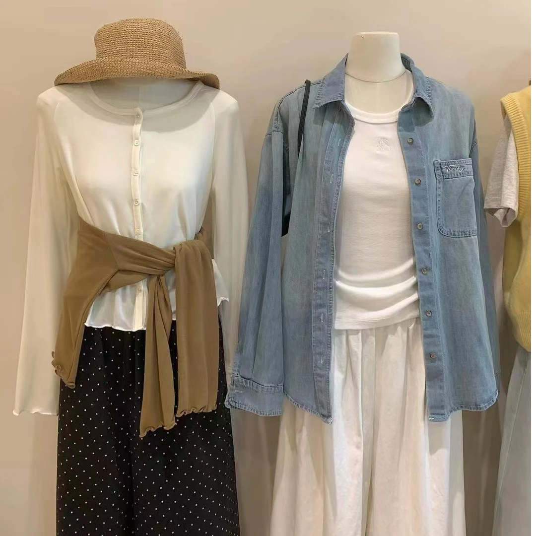 洛/【瑕疵款9.9-19.9】百搭文静上衣