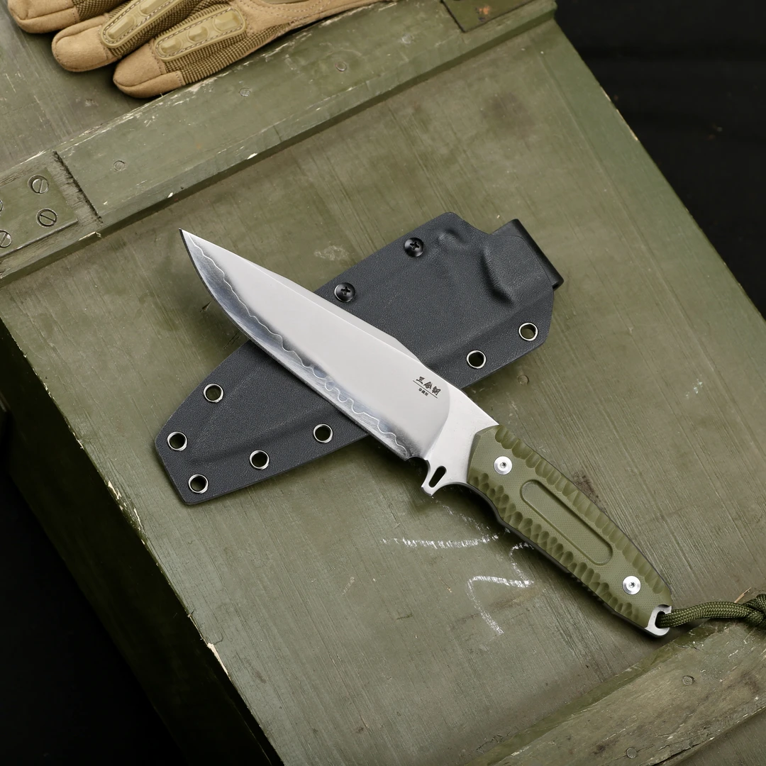 新铭堂曳影-XM手工户外多功能水果野营手把肉小刀家用收藏三合钢