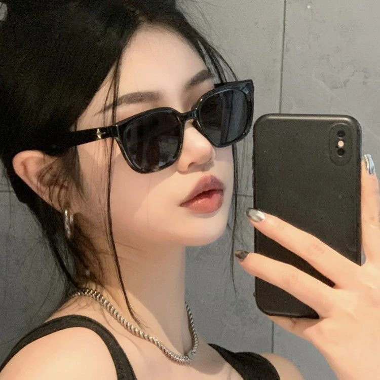 gm新款遮阳墨镜女高级感ins网红款方框显脸小防晒近视太阳镜男款