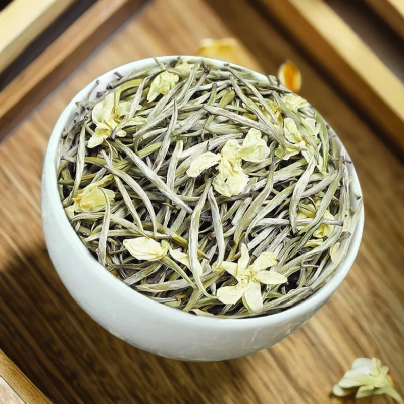 茉莉花茶优质特级飘雪茶王全芽传统工艺茉莉花香浓郁