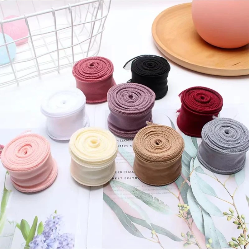 （绿萝超值10卷装）4.0*40码素色鱼尾纱丝带鲜花花束装饰带