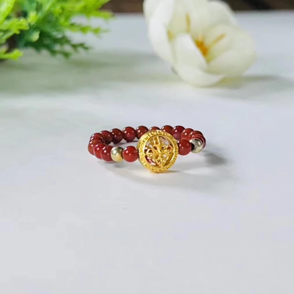 【文玩甄选】南红DIY戒圈-3mm+-
