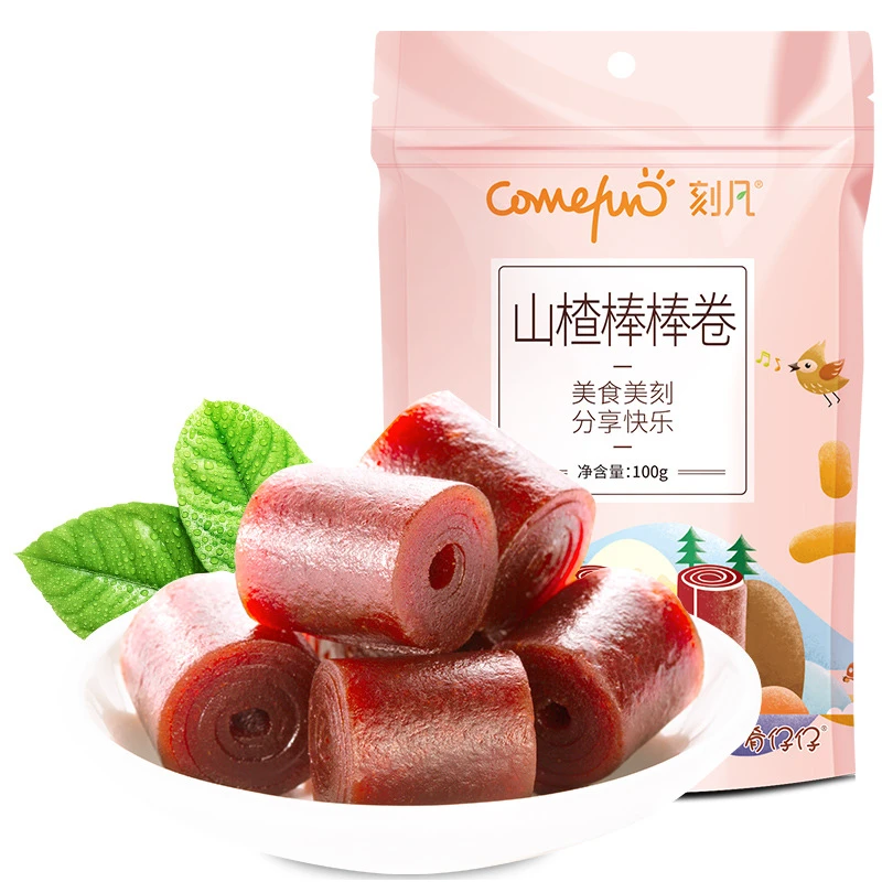 刻凡山楂卷100g*1袋装山楂干糕果脯蜜饯果丹皮休闲宿舍耐吃小零食