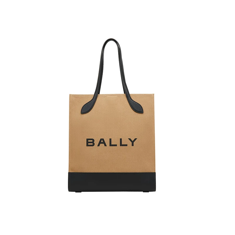 BALLY/巴利女士时尚休闲棕色托特手提包6304710-HZO
