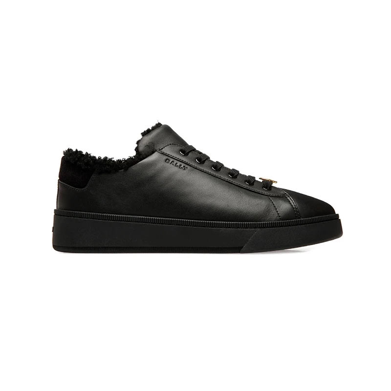 BALLY/巴利男士黑色时尚百搭小牛皮休闲鞋6305177-HZO