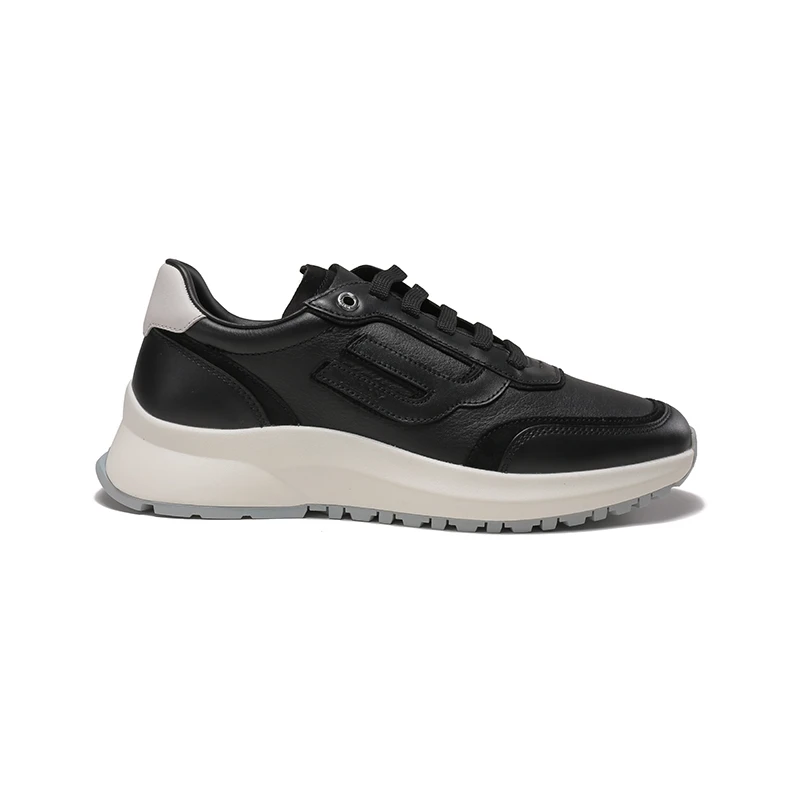 BALLY/巴利男士黑色时尚小牛皮休闲鞋板鞋6300209-SH