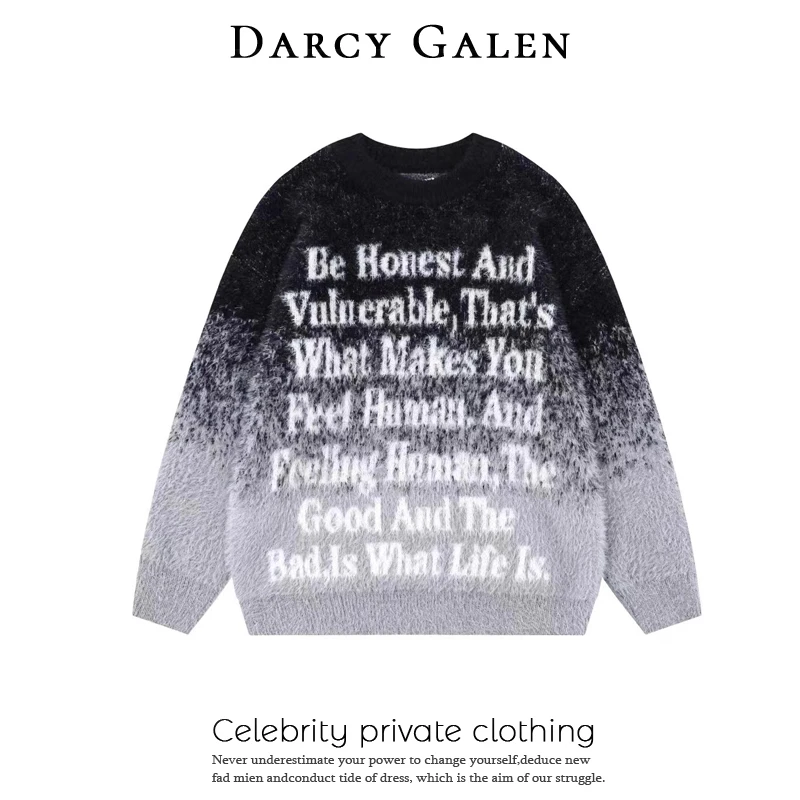 【阿鑫专属】DARCY GALEN 男女同款字母针织衫毛衣 SY8163