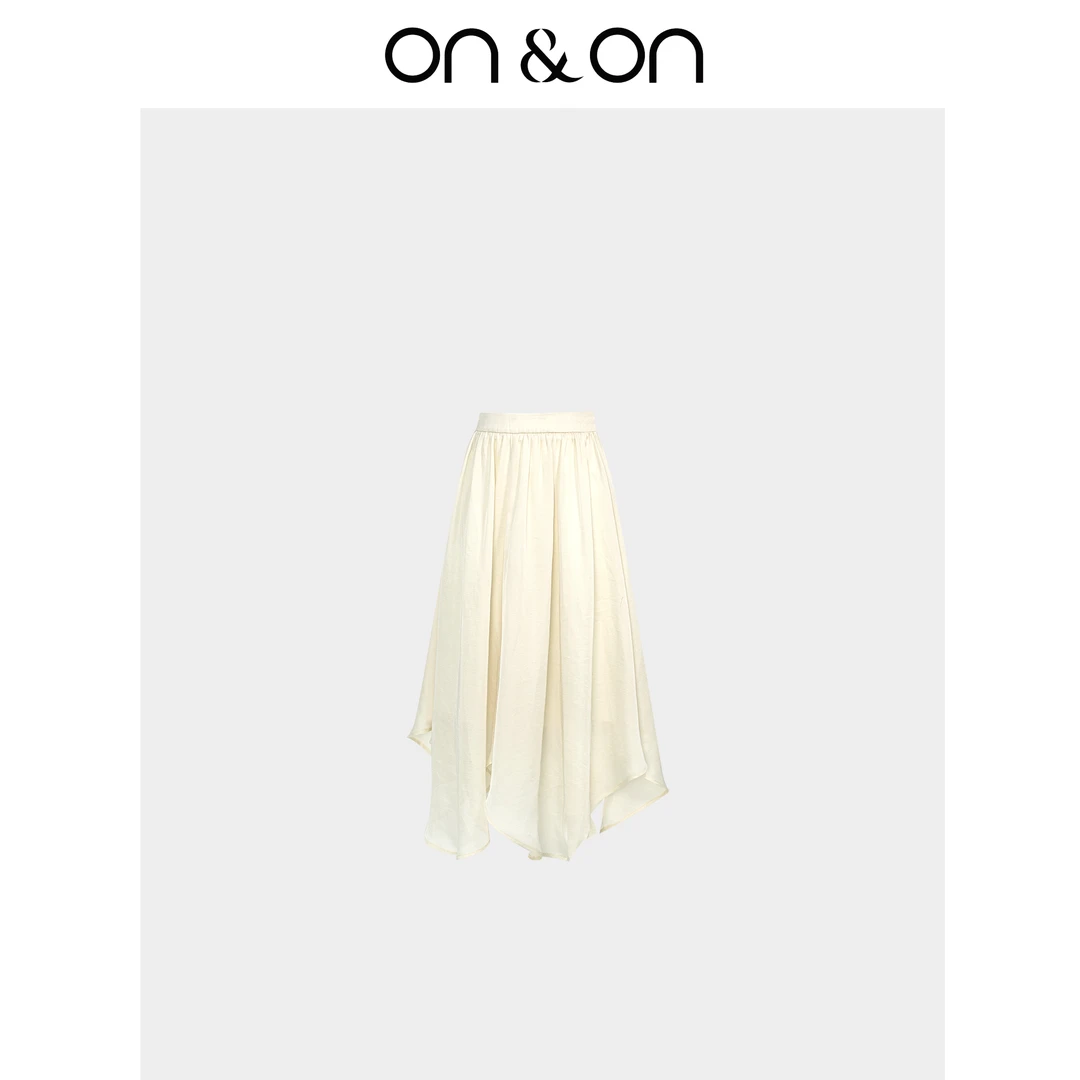 ON&ON/安乃安春新款【流光风】气质优雅百搭不规则半裙N4SA1007591