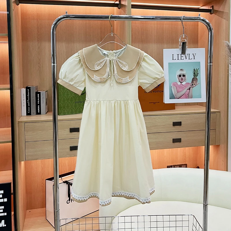 【现货】女童连衣裙夏装2024新款儿童洋气女孩夏季棉布裙子LQ-7884