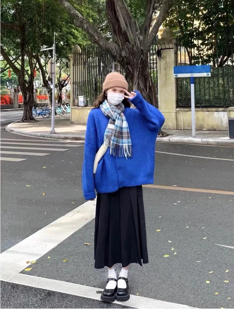 1090秋季新款女装长袖针织开衫