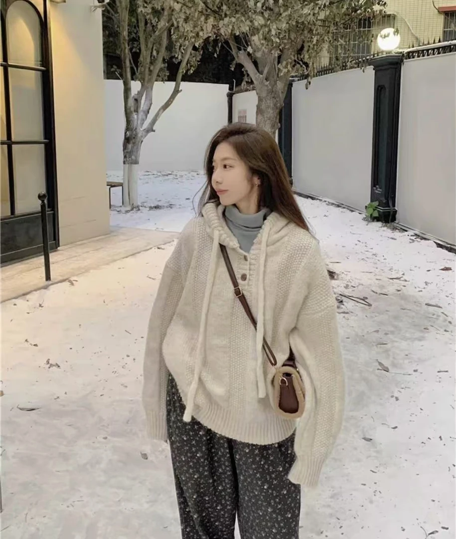 16750奶fufu软糯慵懒风毛衣女秋冬新款上衣