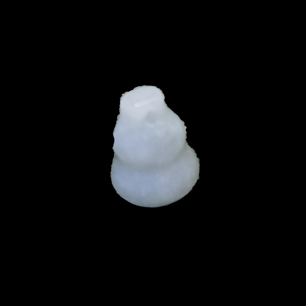 新琢成玉器天然冰种翡翠葫芦吊坠随行立体精致精工气质白色百搭