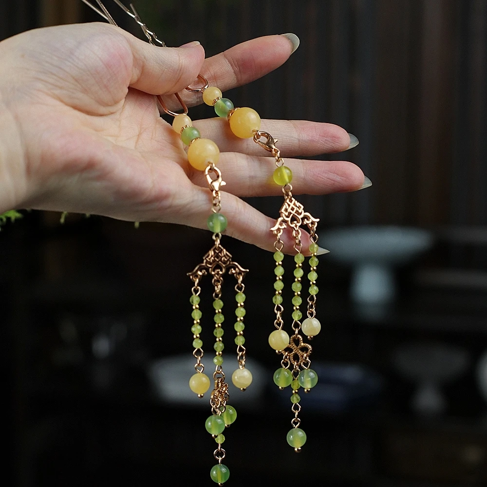 【红藤杖】｜栗栗｜流苏钗宋制点缀发饰头饰饰品古风