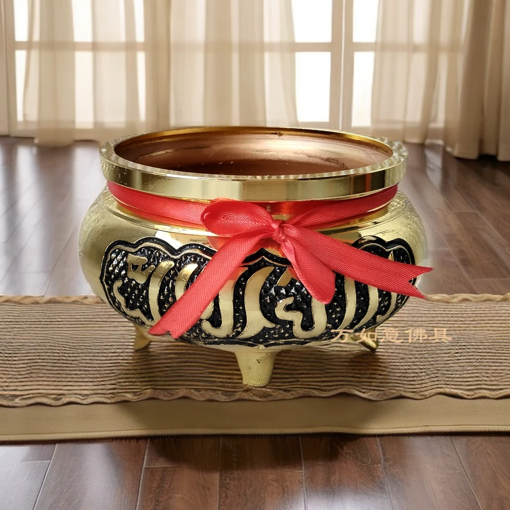 回文香炉阿文铜香炉室内用居家熏香室内少数民族六字真言