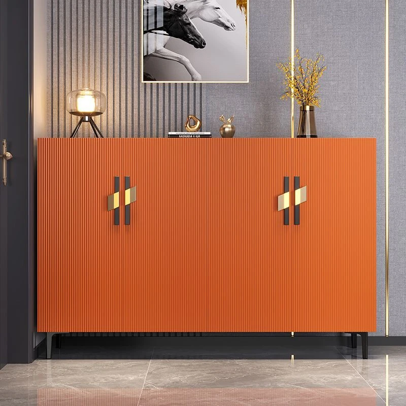 轻奢岩板鞋柜家用门口大容量收纳现代简约小户型入户玄关柜鞋架子