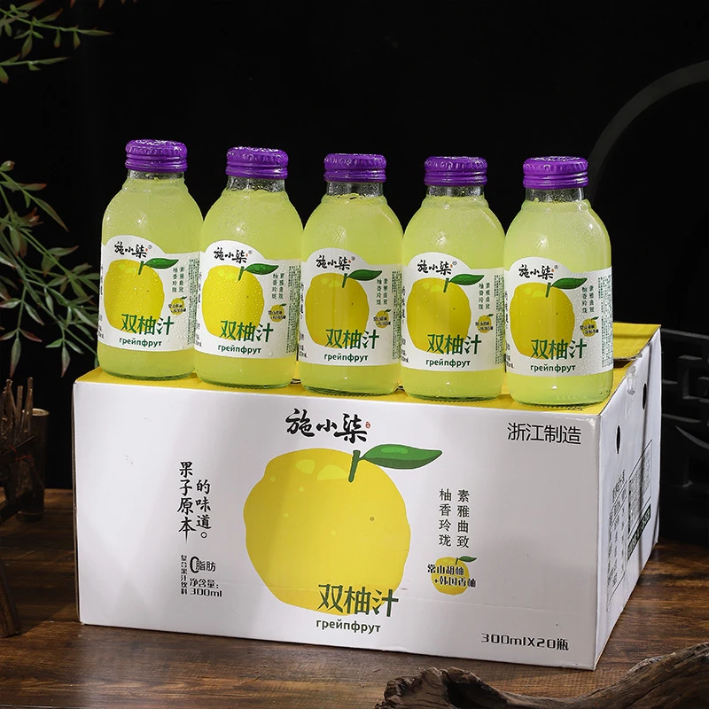 新货双柚汁0脂胡柚+香柚果汁饮品清香网红饮料1000ML/300ML/瓶