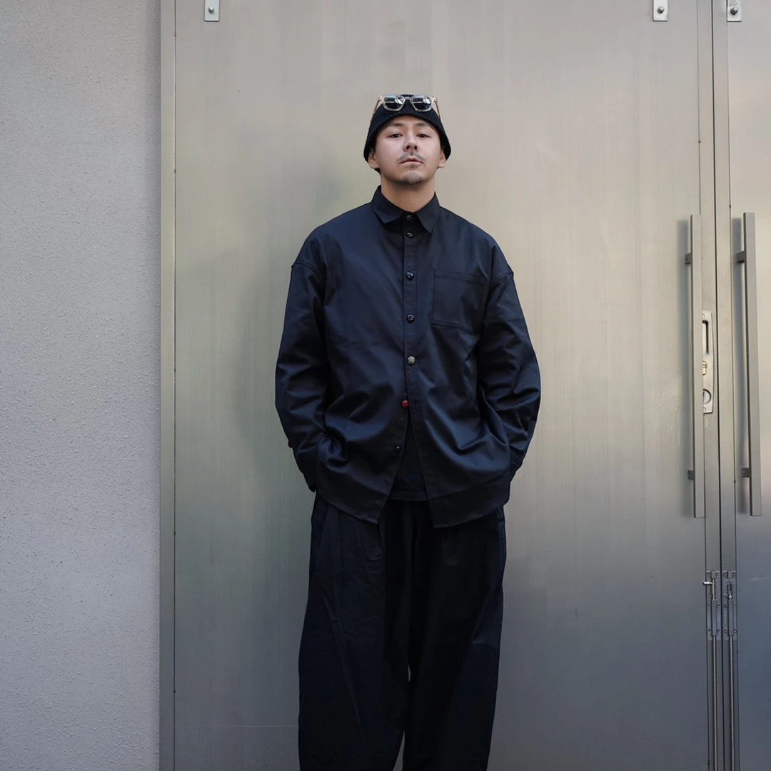 彩色纽扣衬衫外套C907