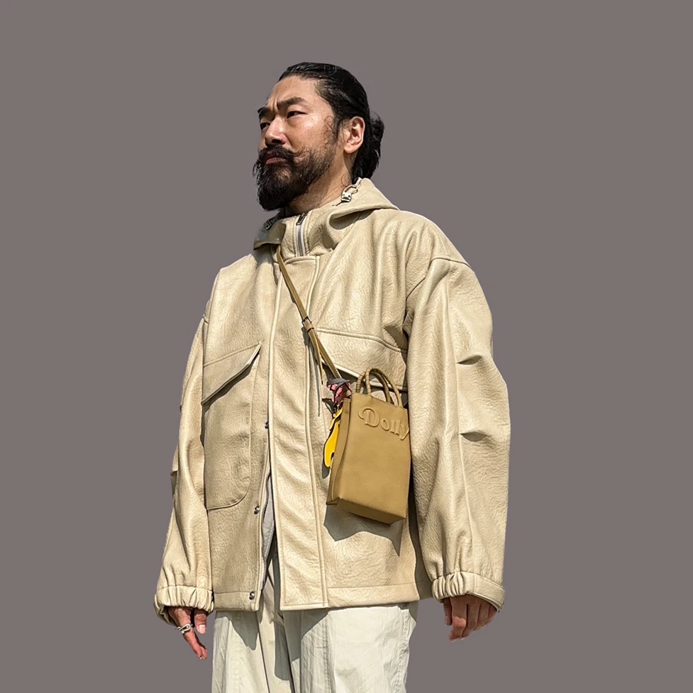 潮流重磅 连帽时装百搭皮衣外套 2570